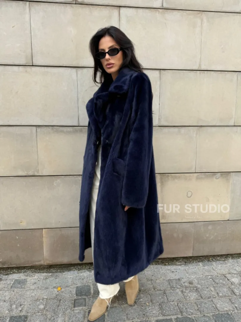 Норковая шуба цельный мех Saga furs