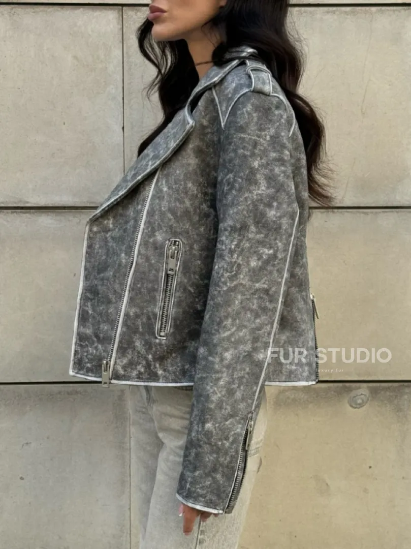 Косуха из натуральной кожи  VINTAGE COLLECTION