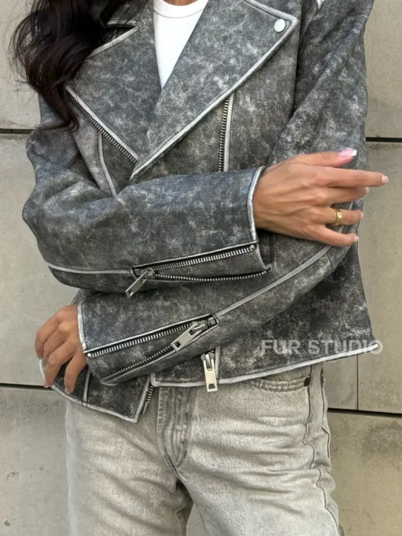 Косуха из натуральной кожи  VINTAGE COLLECTION