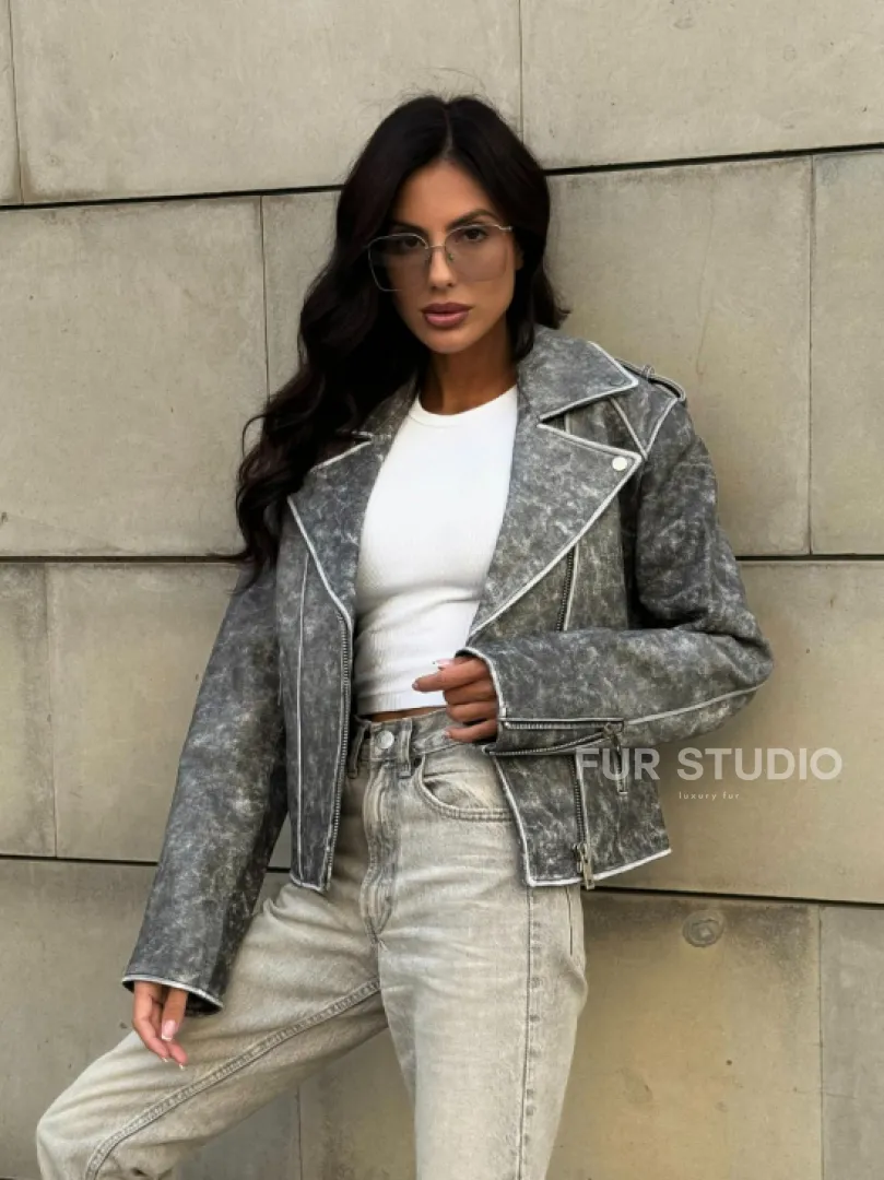 Косуха из натуральной кожи  VINTAGE COLLECTION