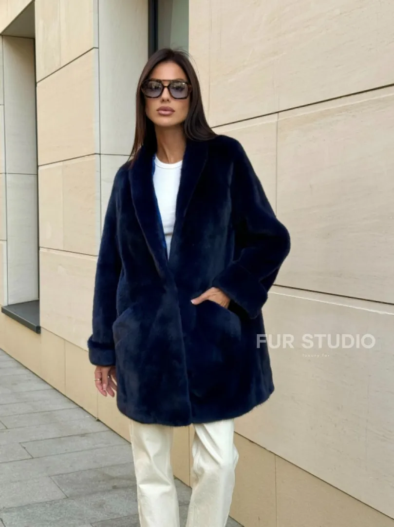 Шуба из аукционного меха норки KOPENHAGEN FUR