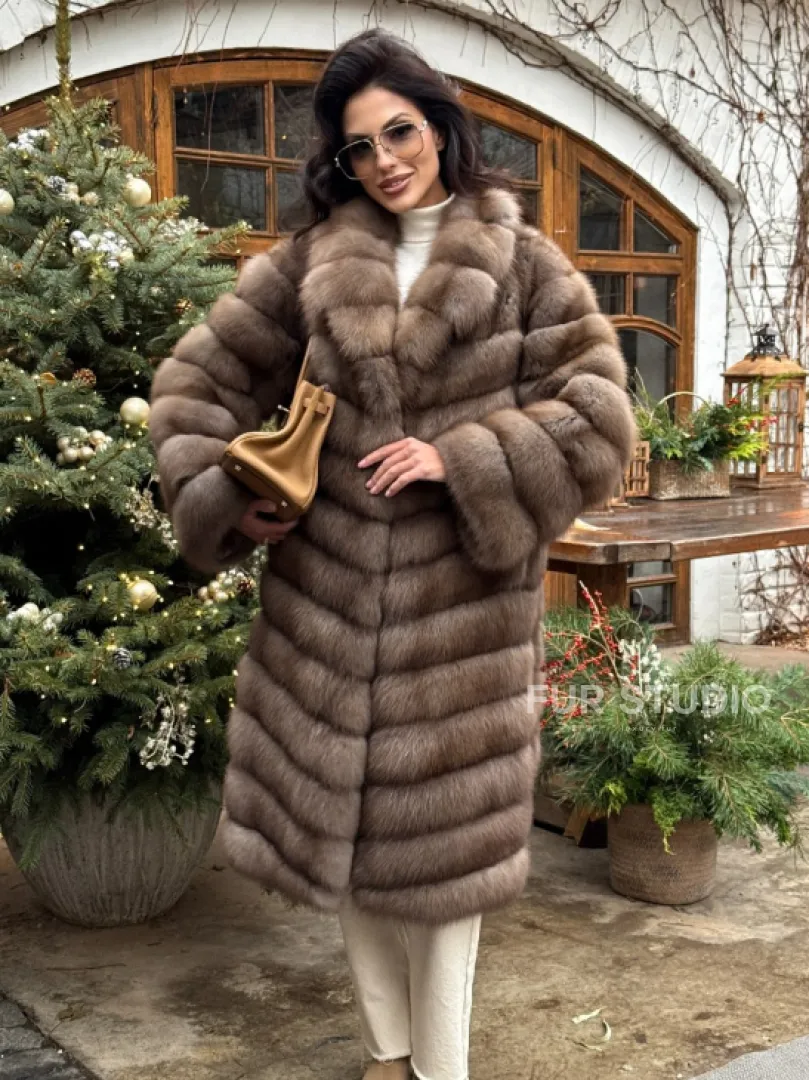 Манто из меха куницы