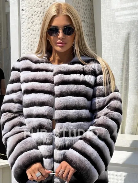 Шиншилловая шуба из орилага - фото 1