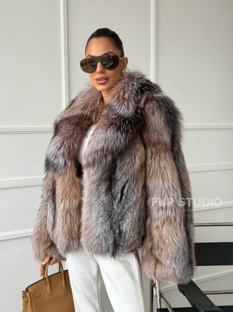 Полушубок из чернобурки