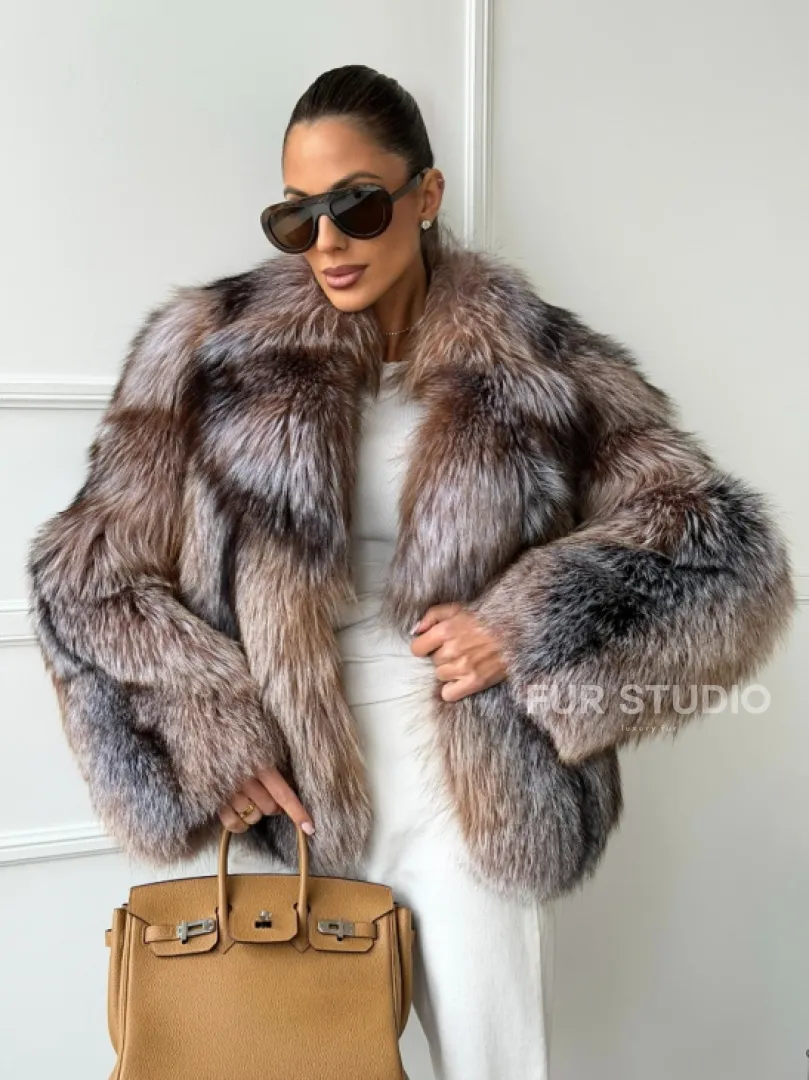 Полушубок из чернобурки