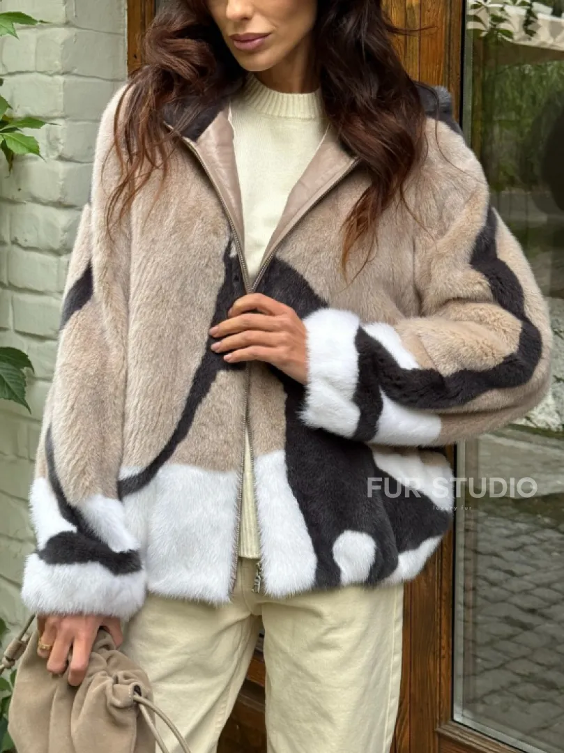 Норковая куртка женская