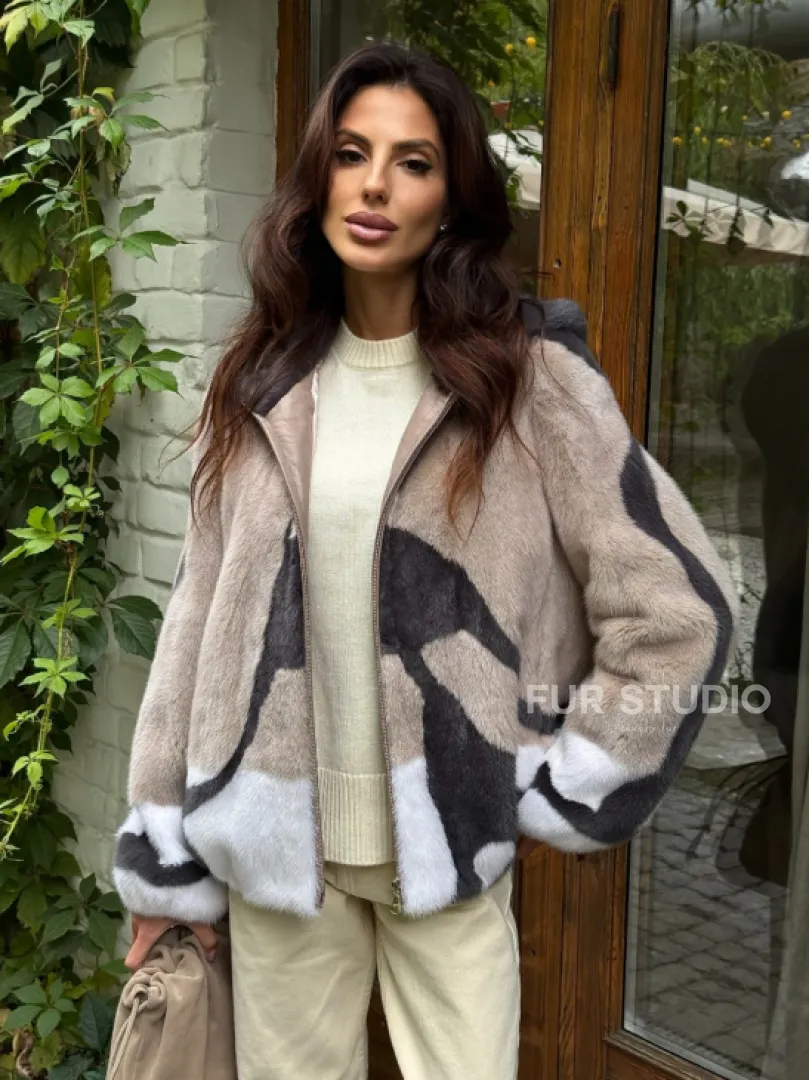 Норковая куртка женская