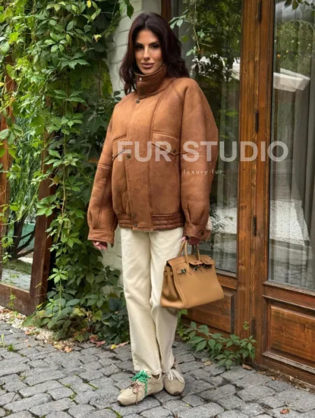 Дубленка женская 2026 - фото 4