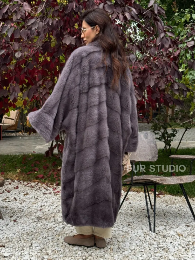 Норковая шуба оверсайз