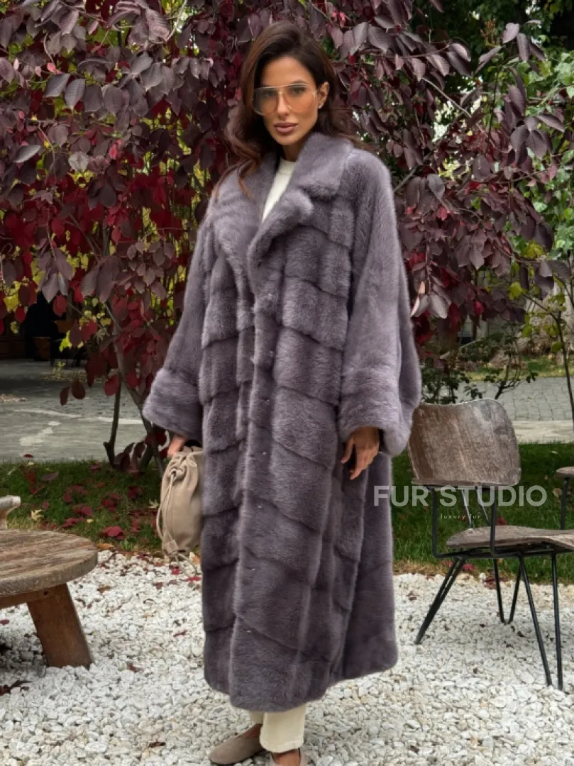Норковая шуба оверсайз