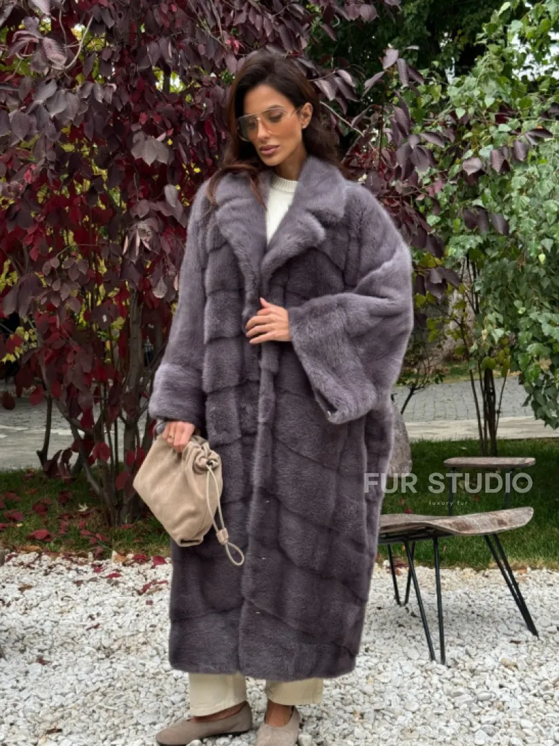 Норковая шуба оверсайз