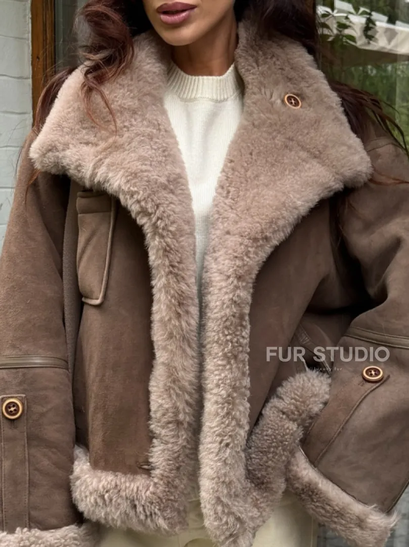 Куртка - дублёнка двухсторонняя