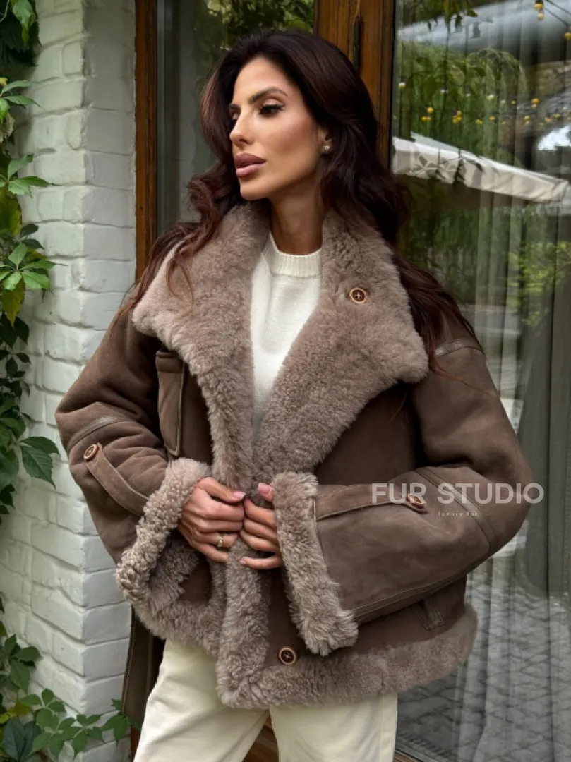 Куртка - дублёнка двухсторонняя