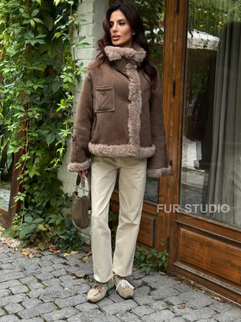 Куртка - дублёнка двухсторонняя