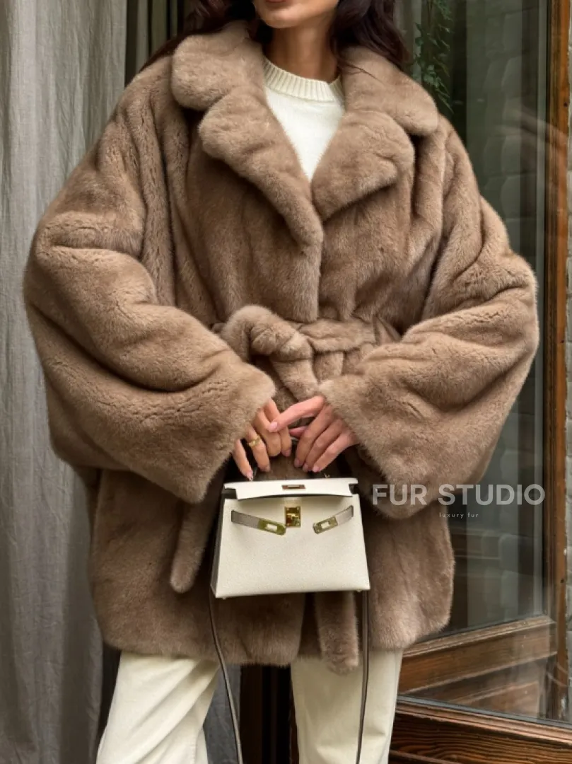 Шуба норковая летучая мышь