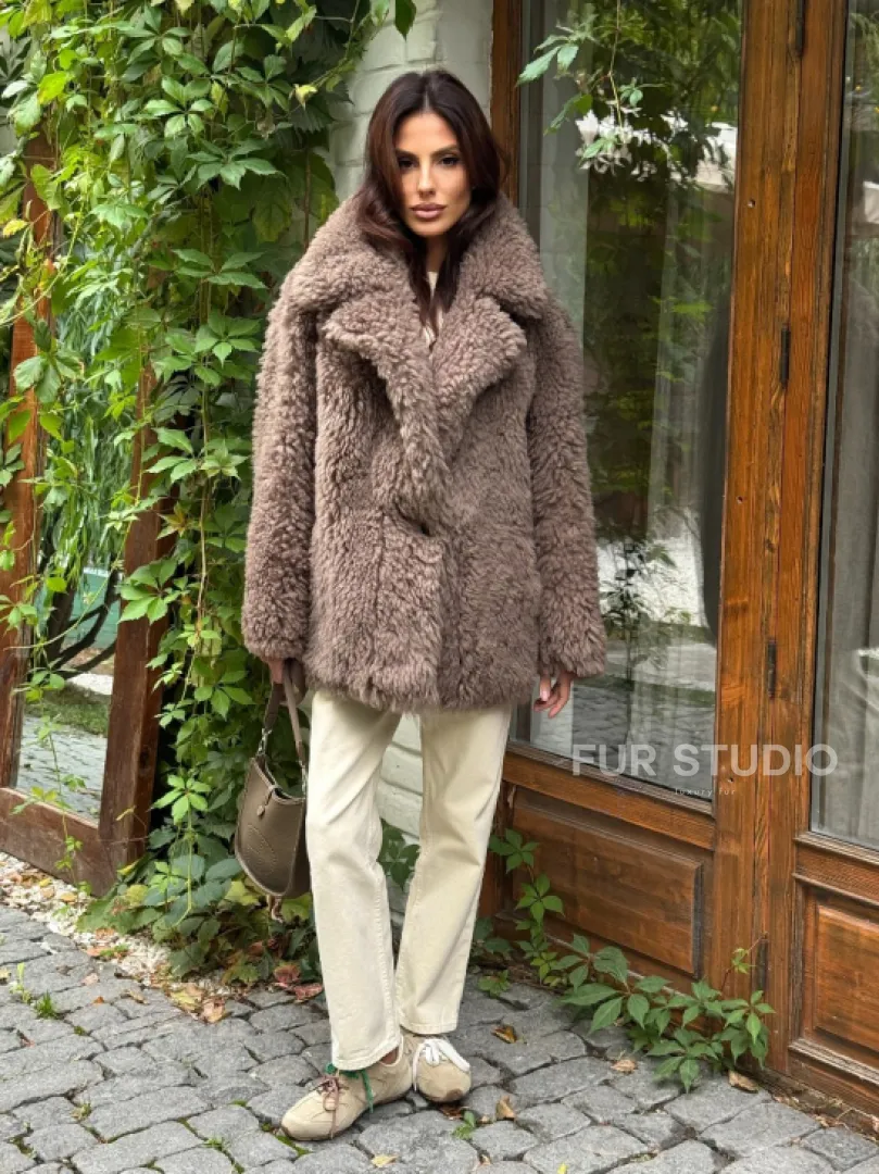 Шуба - дубленка двухсторонняя