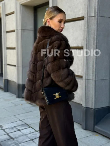 Полушубок из соболя - фото 8