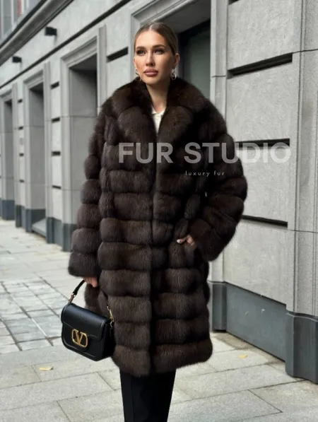 Шуба из соболиного меха - фото 0