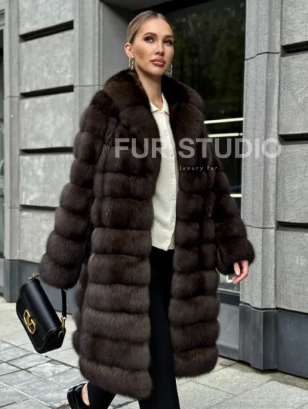 Шуба из соболиного меха - фото 7