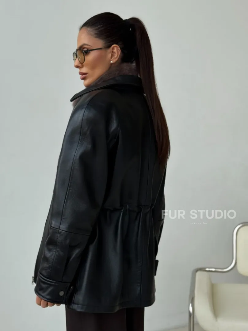 Норковая женская манишка