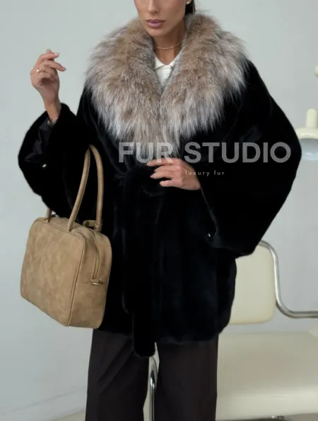 Норковая шуба с рысью - фото 3