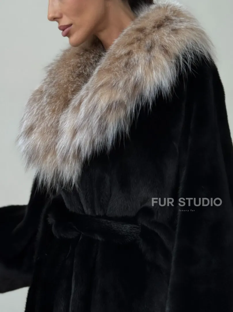 Норковая шуба с рысью