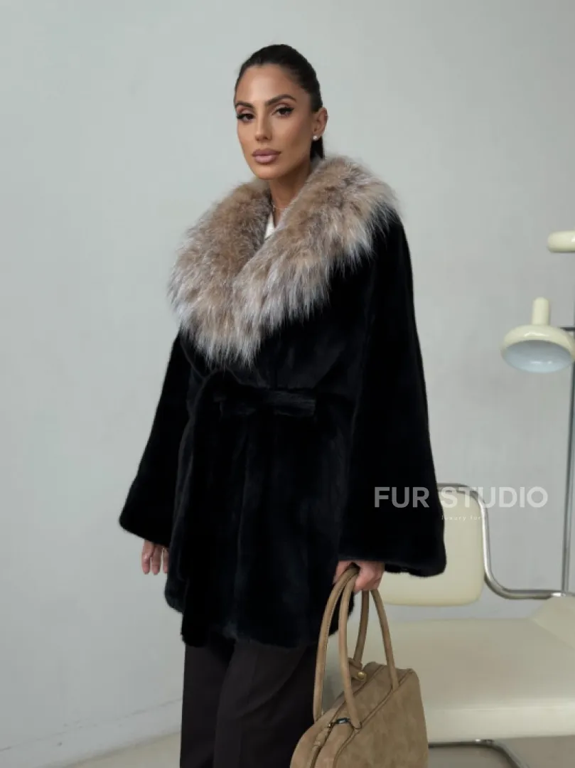 Норковая шуба с рысью