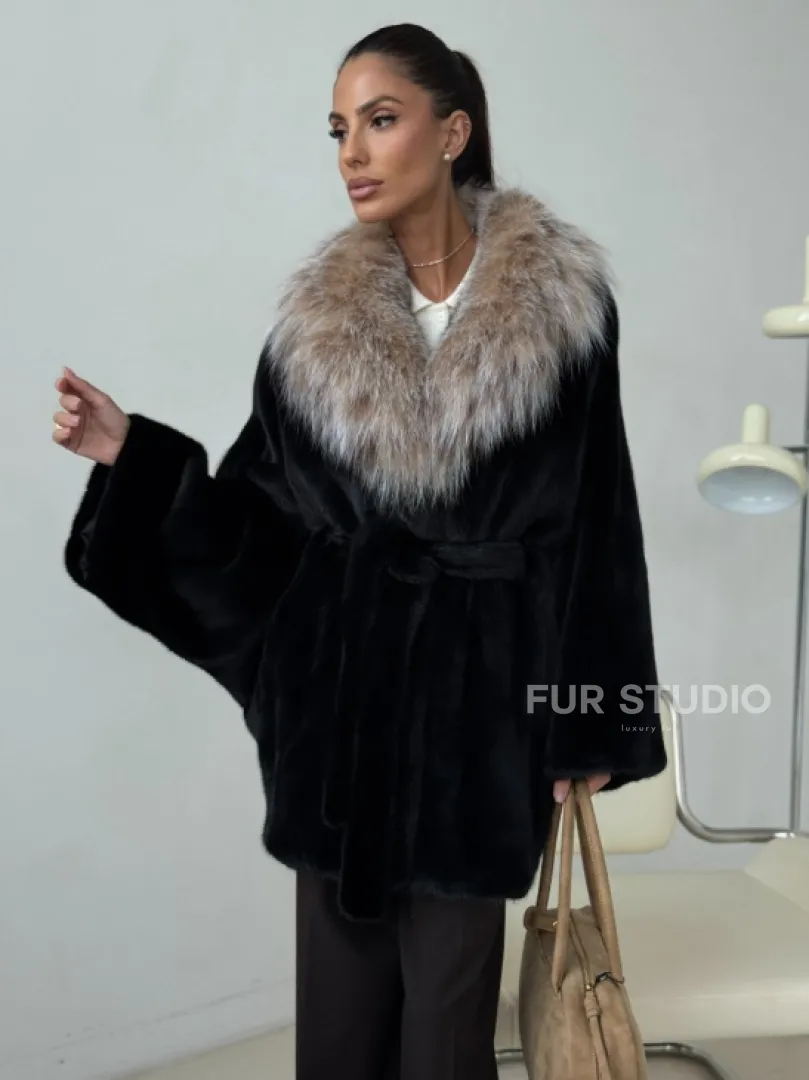 Норковая шуба с рысью