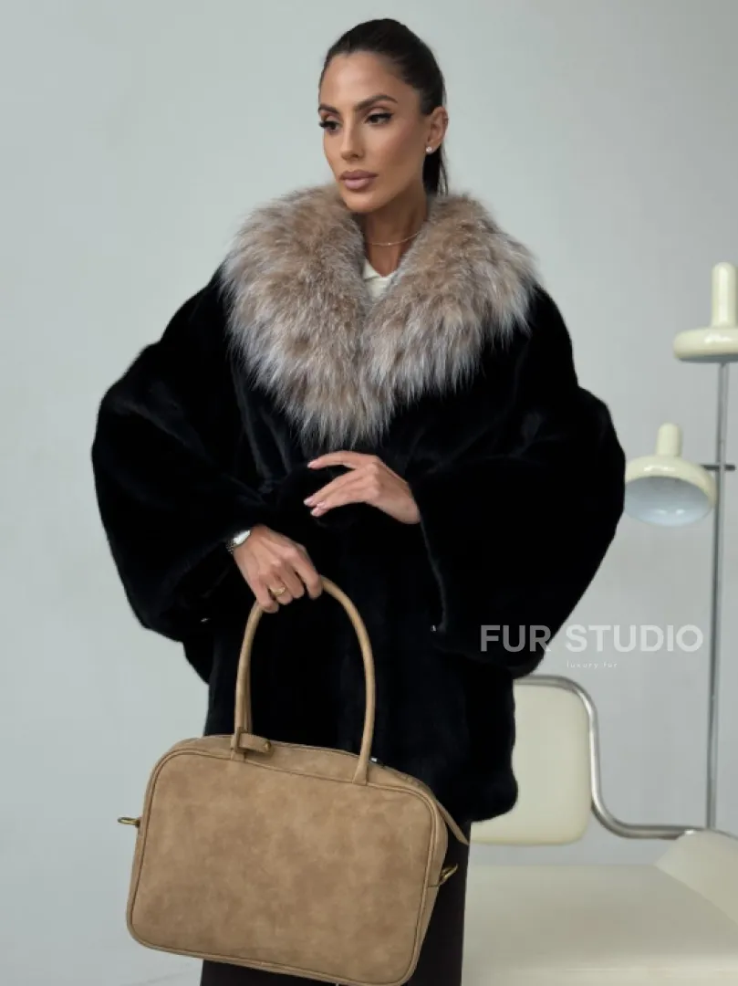 Норковая шуба с рысью