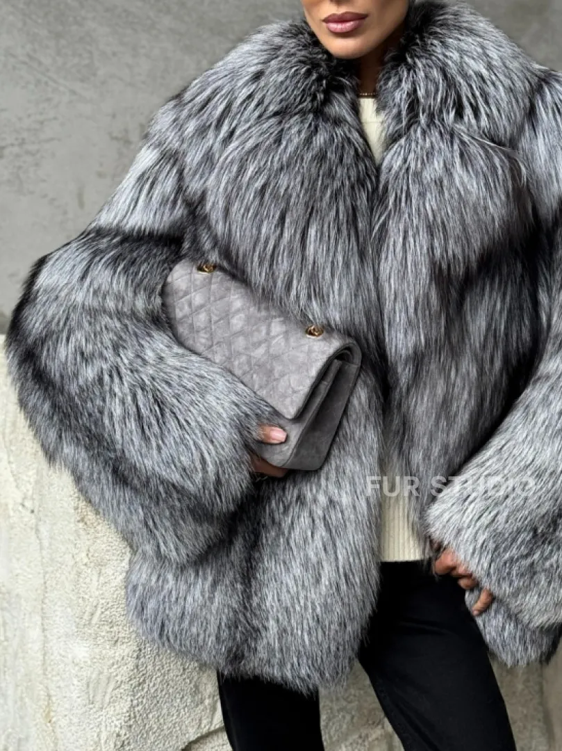 Полушубок из чернобурки