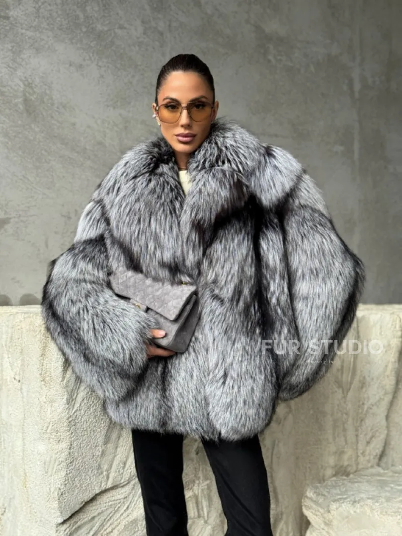 Полушубок из чернобурки