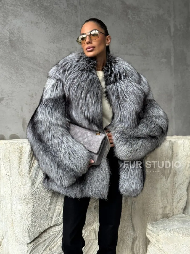 Полушубок из чернобурки