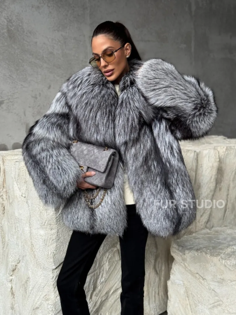 Полушубок из чернобурки