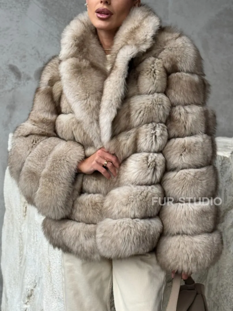 Шуба из песца