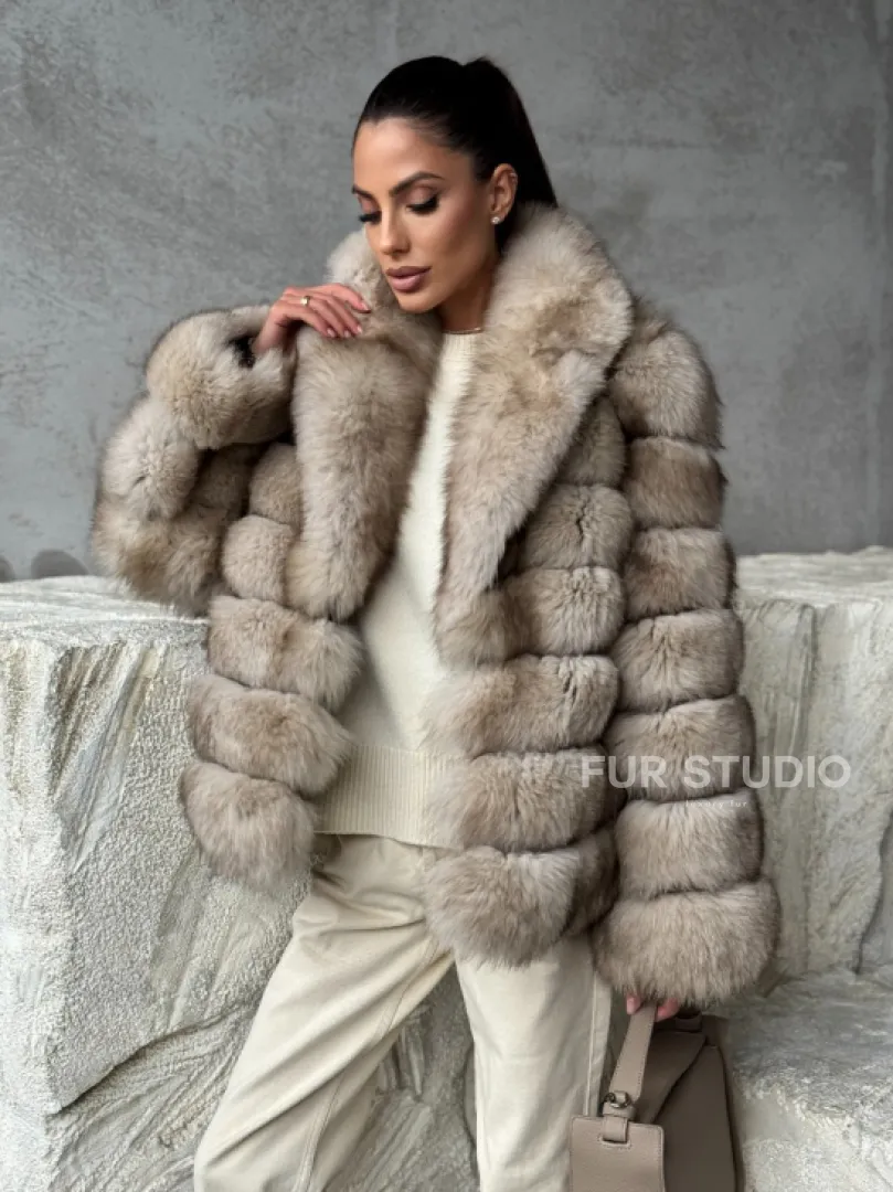 Шуба из песца