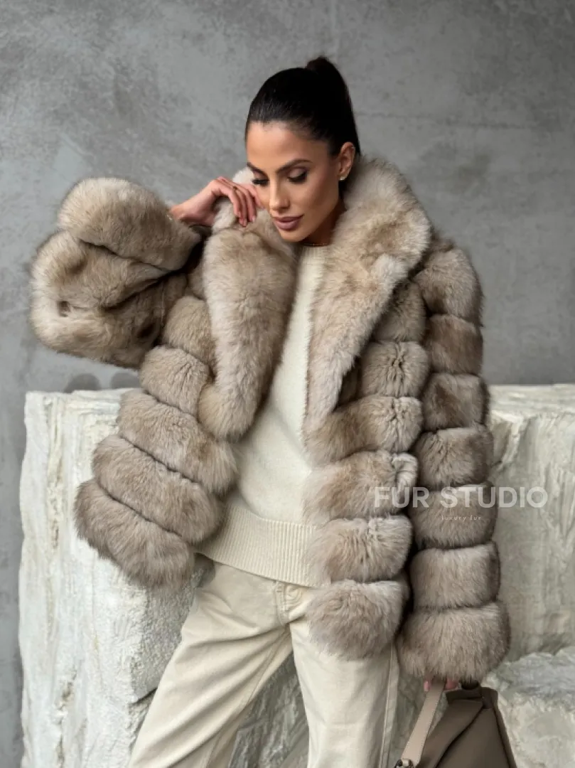 Шуба из песца