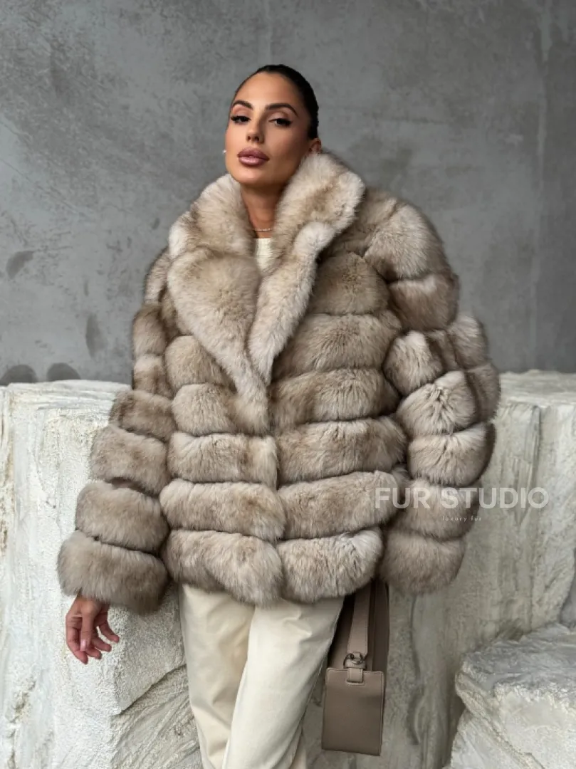 Шуба из песца