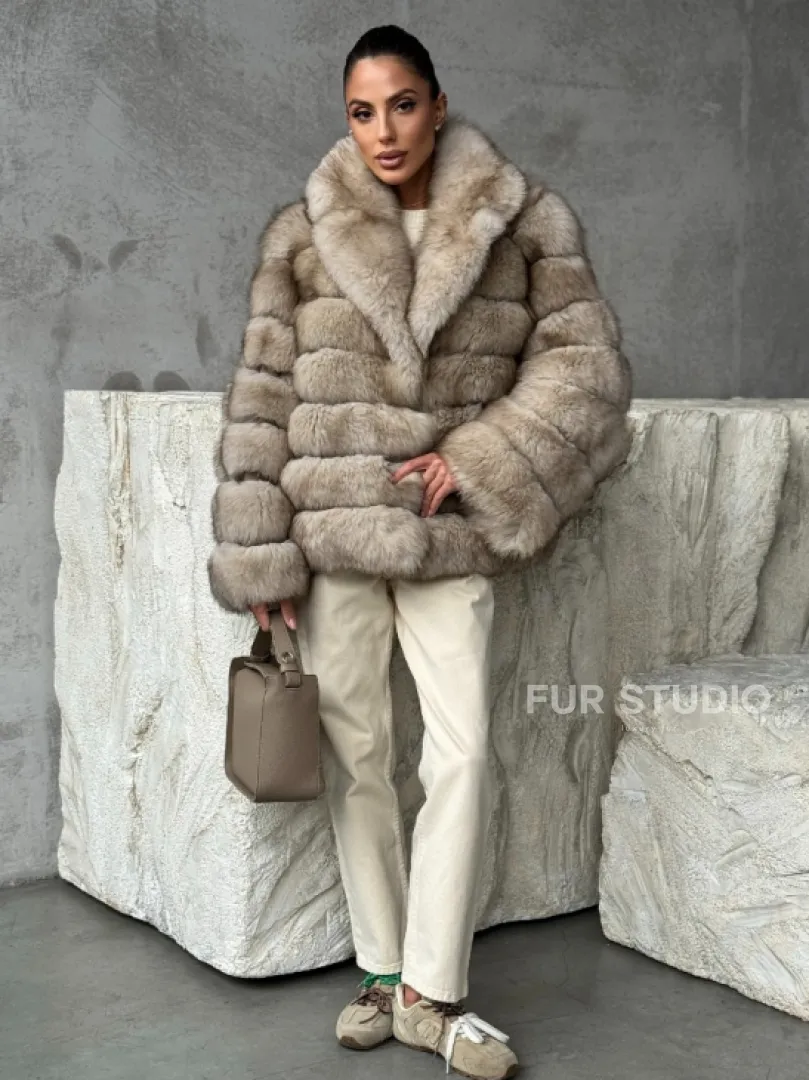 Шуба из песца