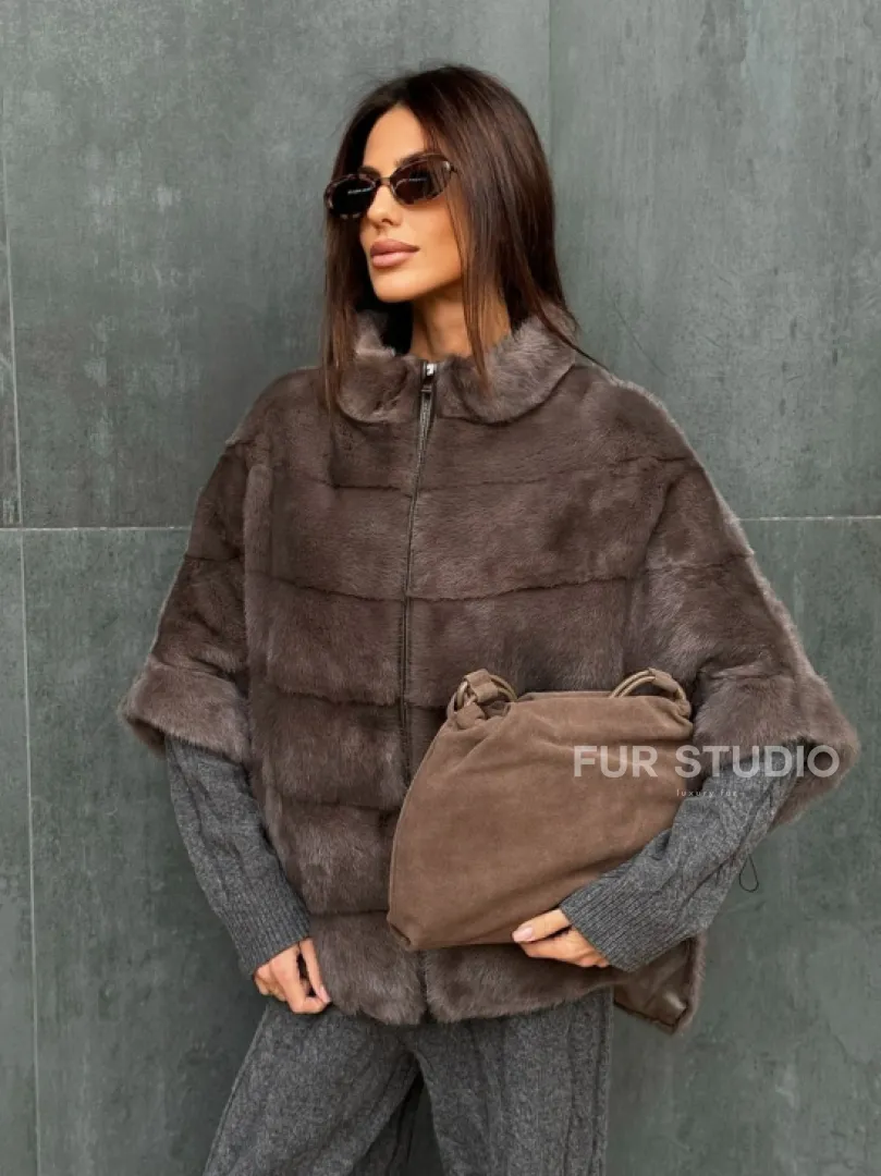 Куртка - кофта норковая на молнии
