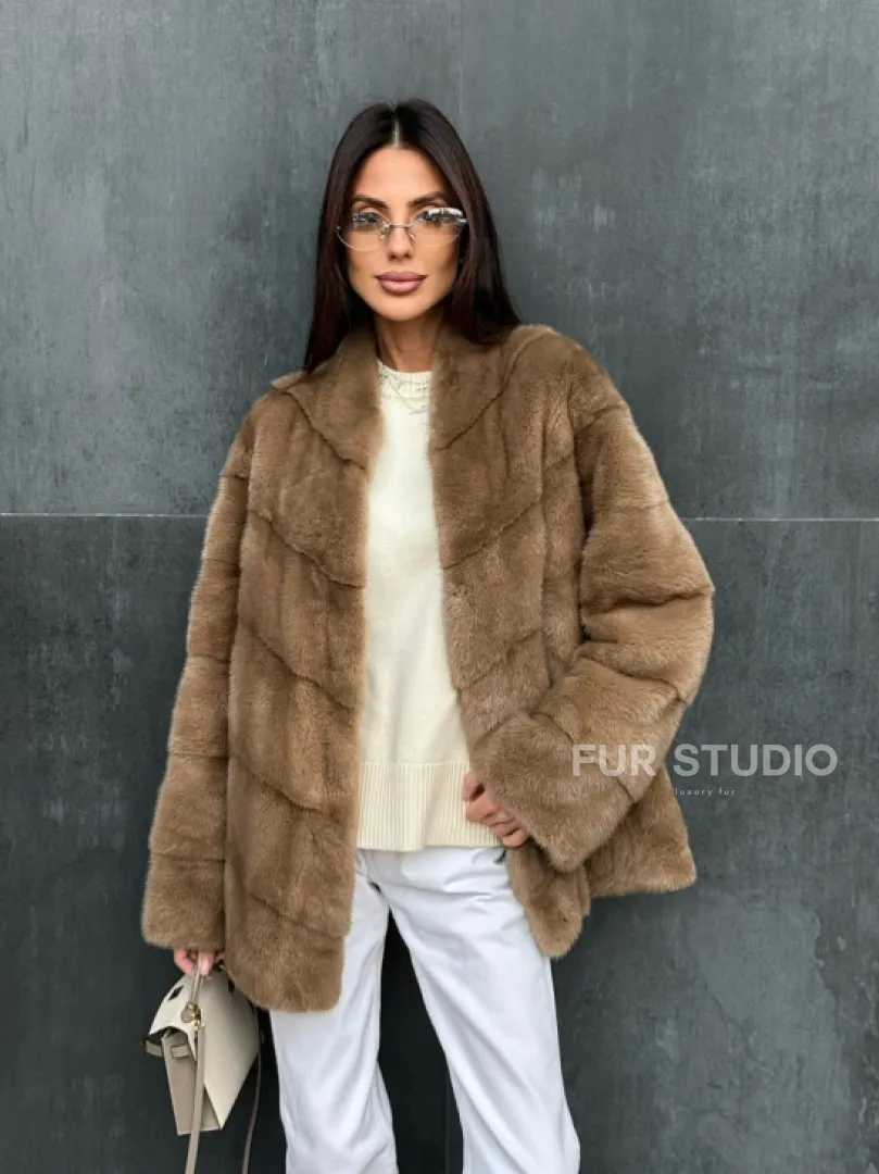 Полушубок норковый