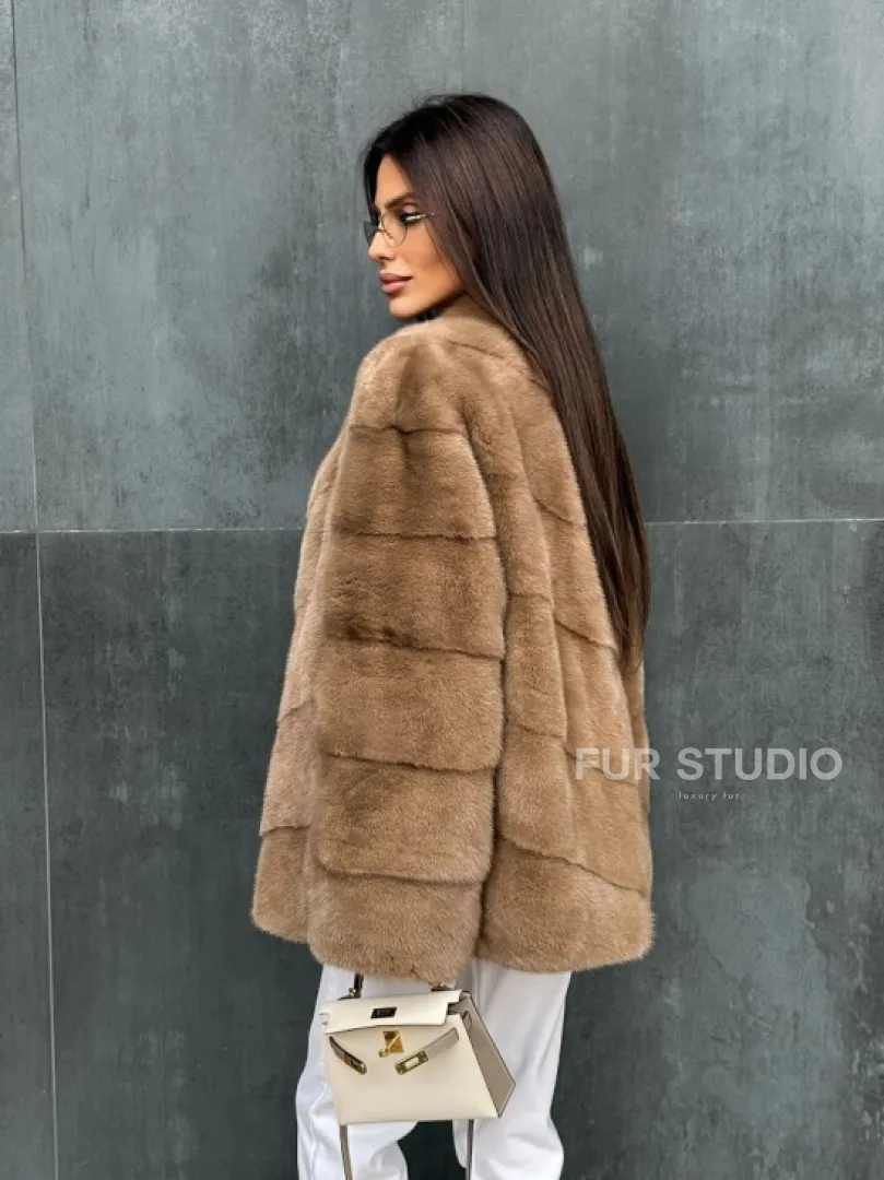 Полушубок норковый