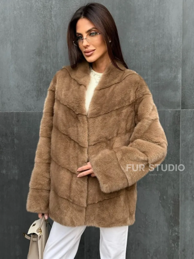 Полушубок норковый