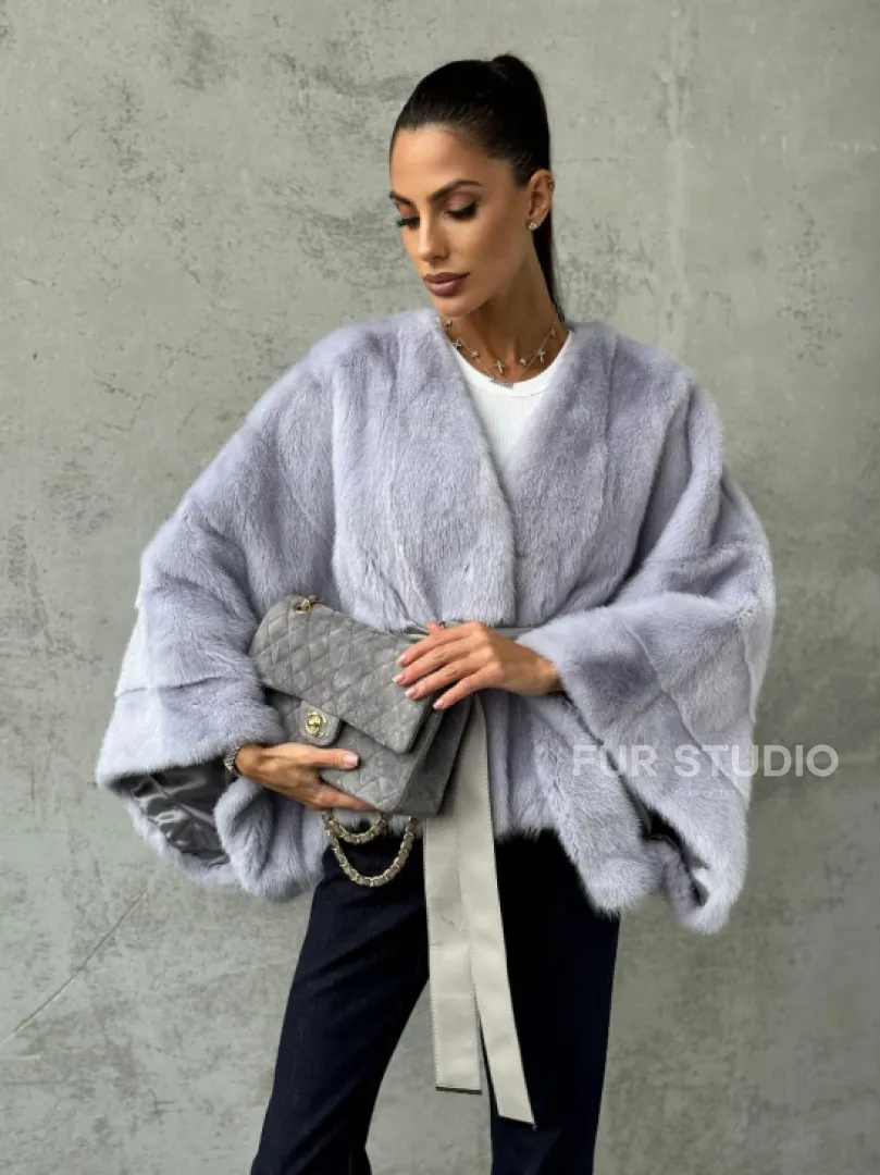 Короткая норковая шуба