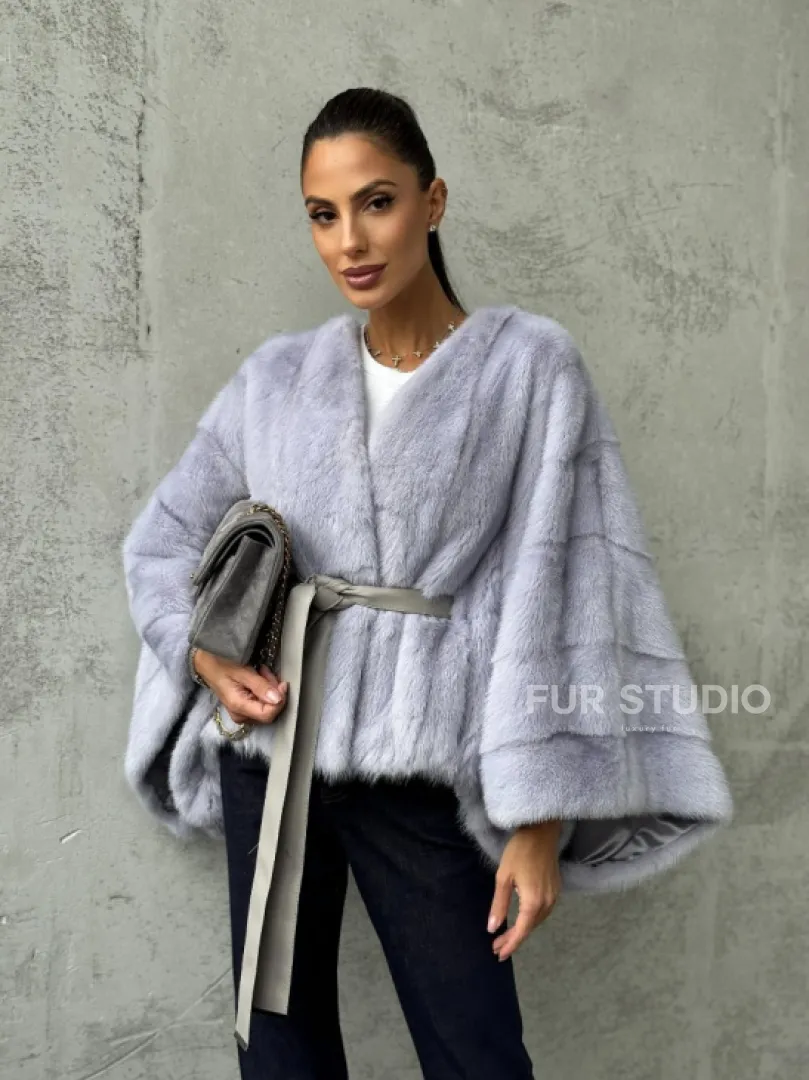 Короткая норковая шуба