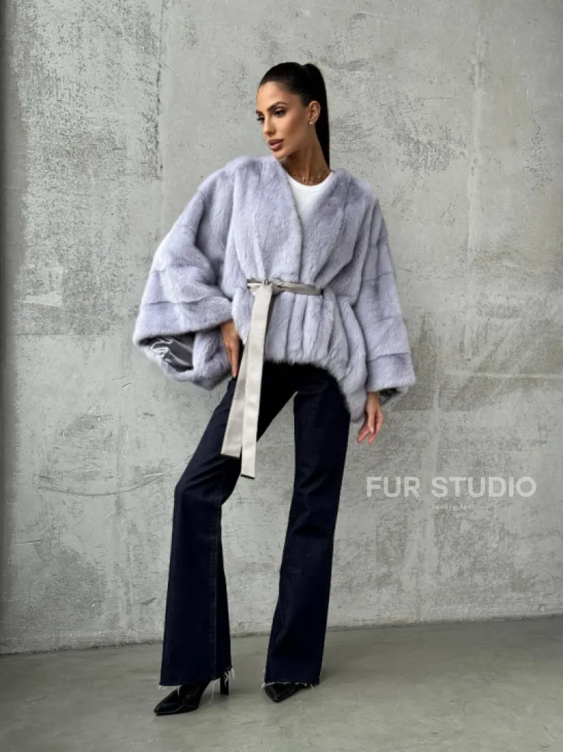 Короткая норковая шуба