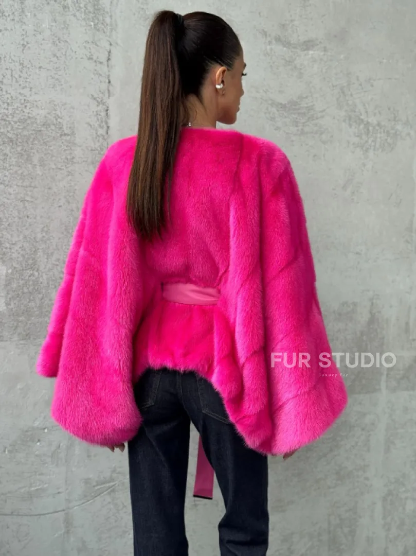 Короткая шуба из меха норки