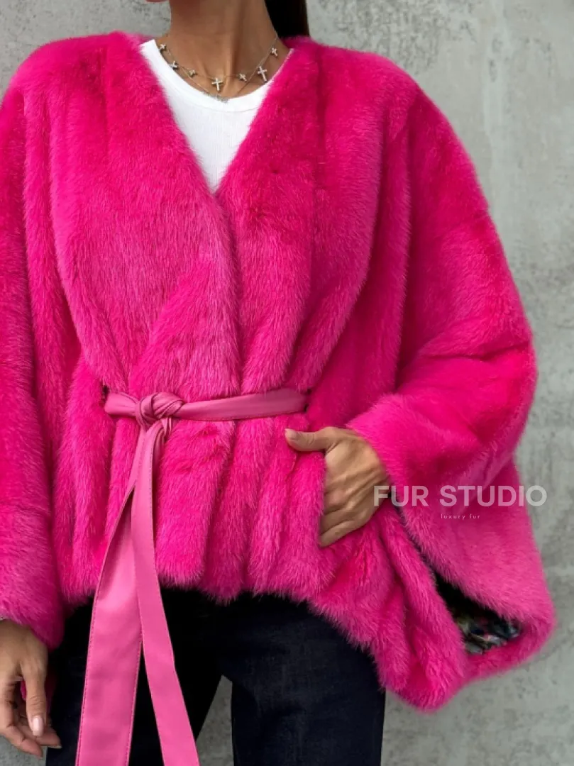 Короткая шуба из меха норки