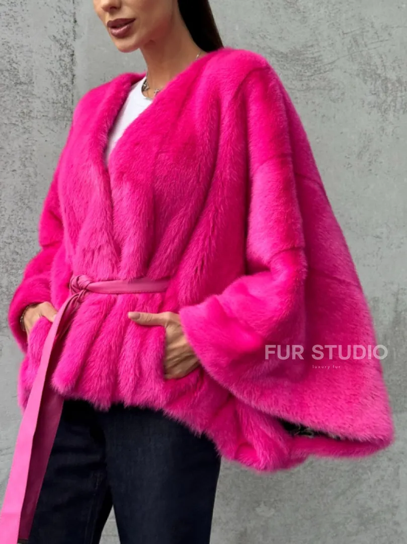 Короткая шуба из меха норки