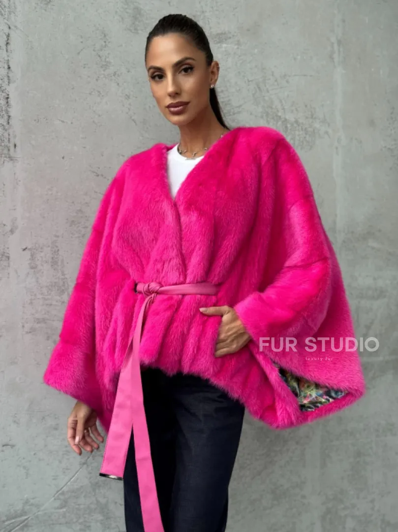 Короткая шуба из меха норки