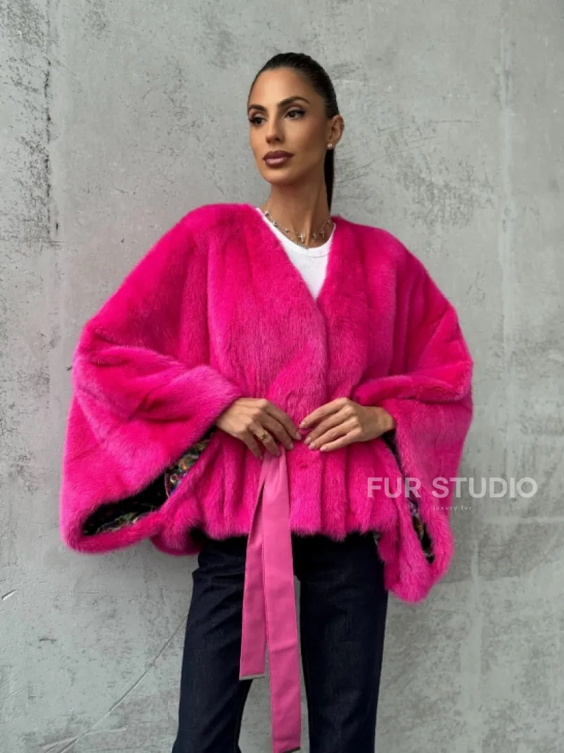 Короткая шуба из меха норки